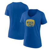 Milwaukee Brewers Women's Hometown Collection Barrel V-Neck T-Shirt - MLB T-shirts