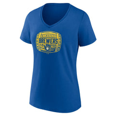 Milwaukee Brewers Women's Hometown Collection Barrel V-Neck T-Shirt - MLB T-shirts