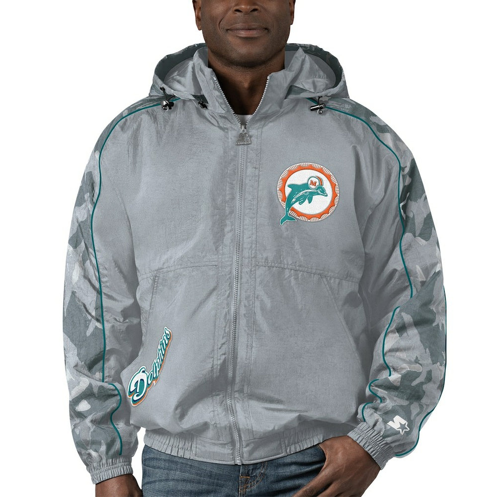 Miami Dolphins Starter Thursday Night Gridiron Throwback Full-Zip Jacket | NFL Online
