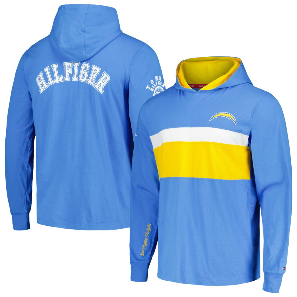 Los Angeles Chargers Tommy Hilfiger Morgan Long Sleeve Hoodie T-Shirt | NFL Outlet