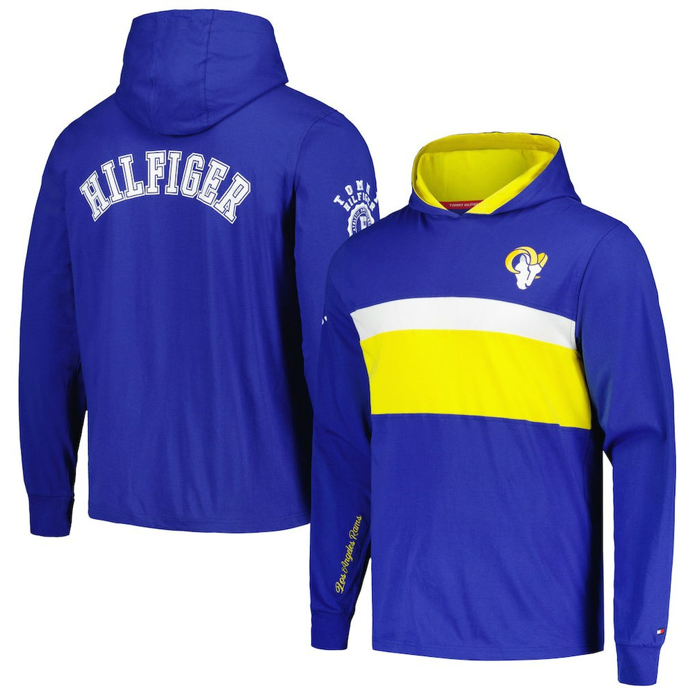 Los Angeles Rams Tommy Hilfiger Morgan Long Sleeve Hoodie T-Shirt | NFL Discount