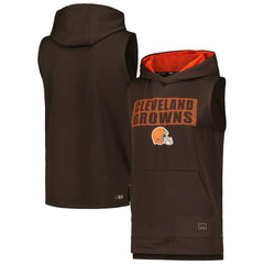 Cleveland Browns MSX by Michael Strahan Marathon Sleeveless Pullover Hoodie | NFL Online