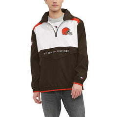 Cleveland Browns Tommy Hilfiger Carter Half-Zip Hooded Top | NFL Discount