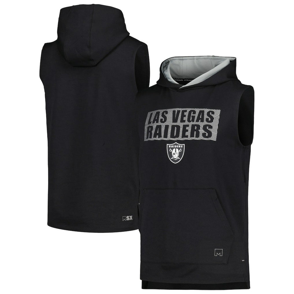 Las Vegas Raiders MSX by Michael Strahan Marathon Sleeveless Pullover Hoodie | NFL Near me