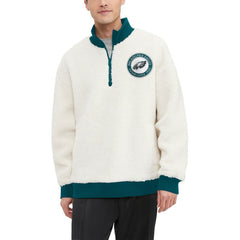 Philadelphia Eagles Tommy Hilfiger Jordan Sherpa Quarter-Zip Sweatshirt | NFL New