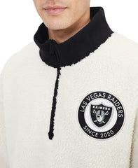 Las Vegas Raiders Tommy Hilfiger Jordan Sherpa Quarter-Zip Sweatshirt | NFL On sale