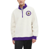 Minnesota Vikings Tommy Hilfiger Jordan Sherpa Quarter-Zip Sweatshirt | NFL Discount