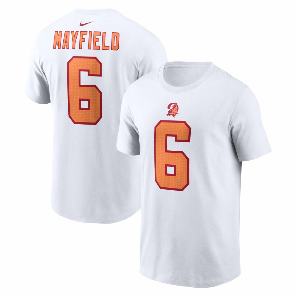 Tampa Bay Buccaneers Baker Mayfield '76 50th Season Name & Number T-Shirt | NFL On sale