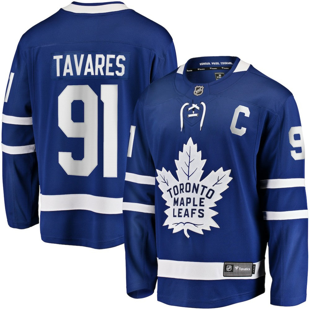 John Tavares Toronto Maple Leafs Fanatics Captain Patch Home Breakaway Jersey - NHL Jerseys