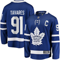 John Tavares Toronto Maple Leafs Fanatics Captain Patch Home Breakaway Jersey - NHL Jerseys