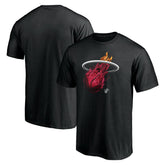 Black Miami Heat Midnight Mascot T-Shirt | NBA