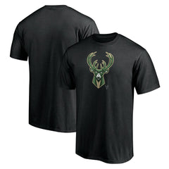 Black Milwaukee Bucks Midnight Mascot T-Shirt | NBA
