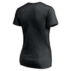 Black Golden State Warriors Women's Primary Logo V-Neck T-Shirt sale | NBA
