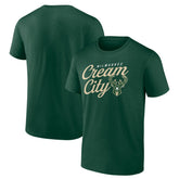 Hunter Green Milwaukee Bucks Hometown Collection Cream City T-Shirt | NBA