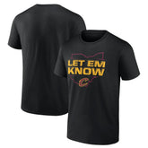 Black Cleveland Cavaliers Hometown Collection Let Em Know T-Shirt sale | NBA