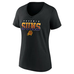 Black Phoenix Suns Women's Hometown Collection Sunrise V-Neck T-Shirt | NBA