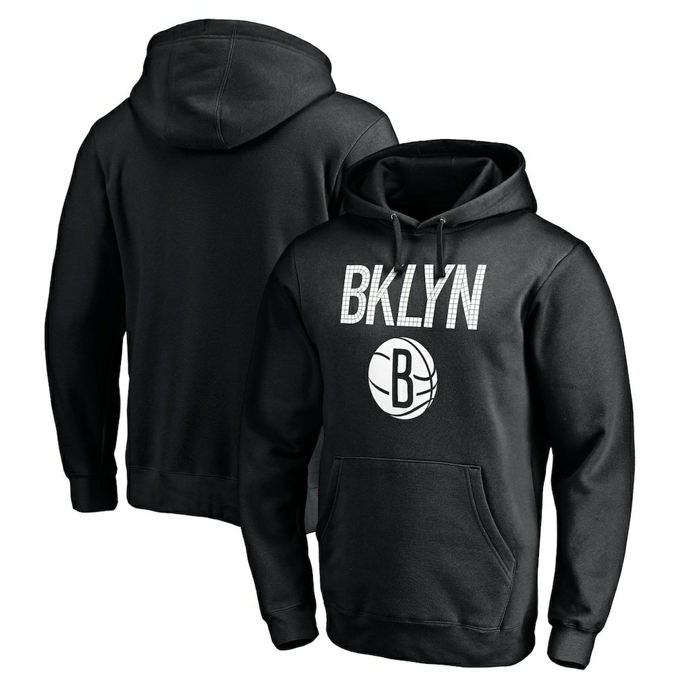 Black Brooklyn Nets Hometown Collection Post Up Pullover Hoodie | NBA