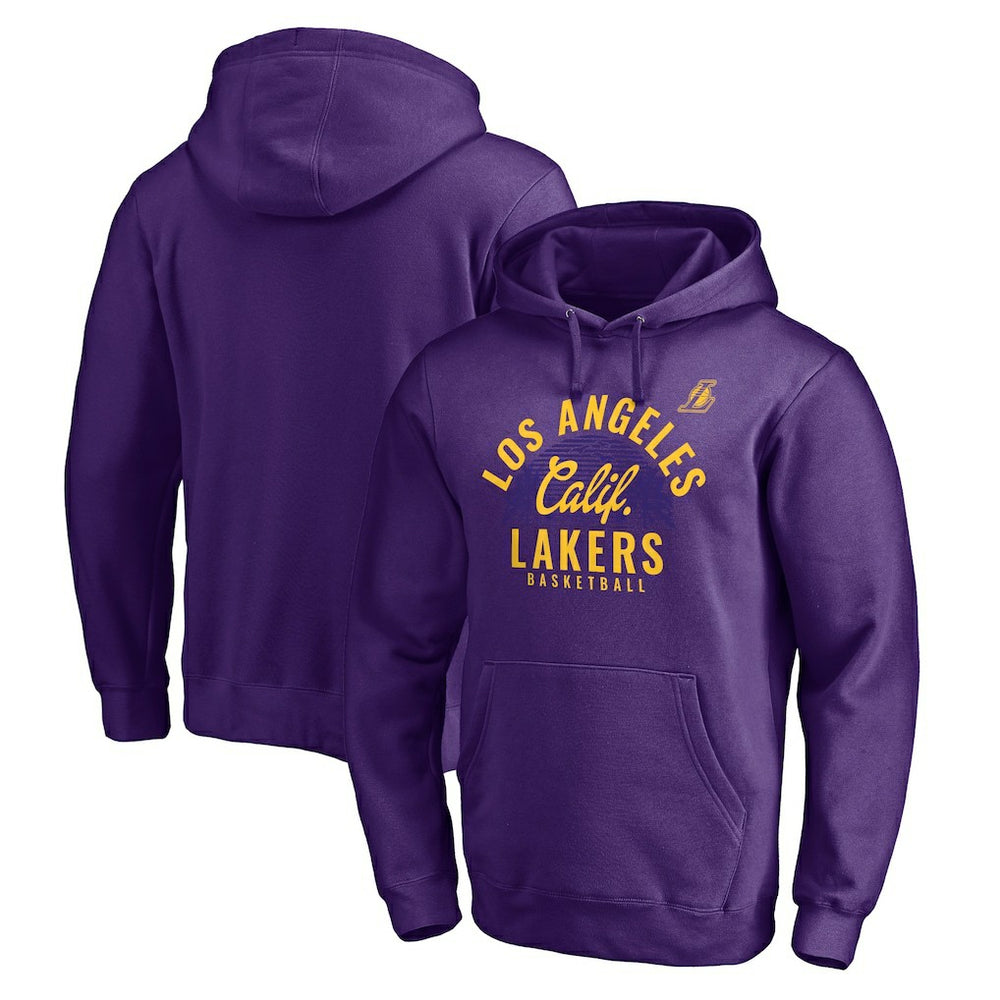 Purple Los Angeles Lakers Hometown Collection Post Up Pullover Hoodie | NBA