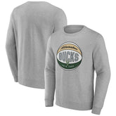 Gray Milwaukee Bucks Hard Color Pullover Sweatshirt | NBA