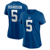 Indianapolis Colts Anthony Richardson Women's Player Name & Number T-Shirt | NFL Online