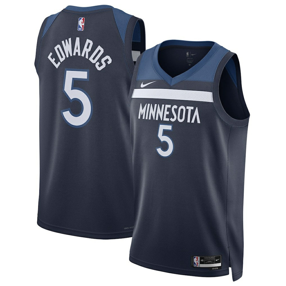 Navy Anthony Edwards Minnesota Timberwolves Unisex Swingman Jersey | NBA