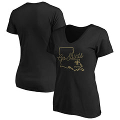 New Orleans Saints Women's Script V-Neck T-Shirt | NFL On sale