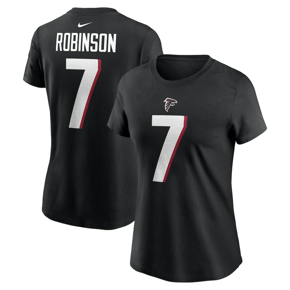Atlanta Falcons Bijan Robinson Women's Player Name & Number T-Shirt | NFL Discount