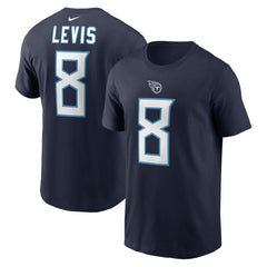 Tennessee Titans Will Levis Player Name & Number T-Shirt | NFL Discount