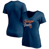 Chicago Bears Women's Long Stride V-Neck T-Shirt | NFL On sale