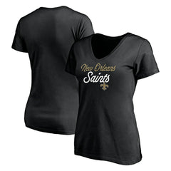 New Orleans Saints Women's Long Stride V-Neck T-Shirt | NFL On sale
