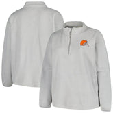 Cleveland Browns Profile Women's Plus Size Sherpa Quarter-Zip Jacket | NFL Near me