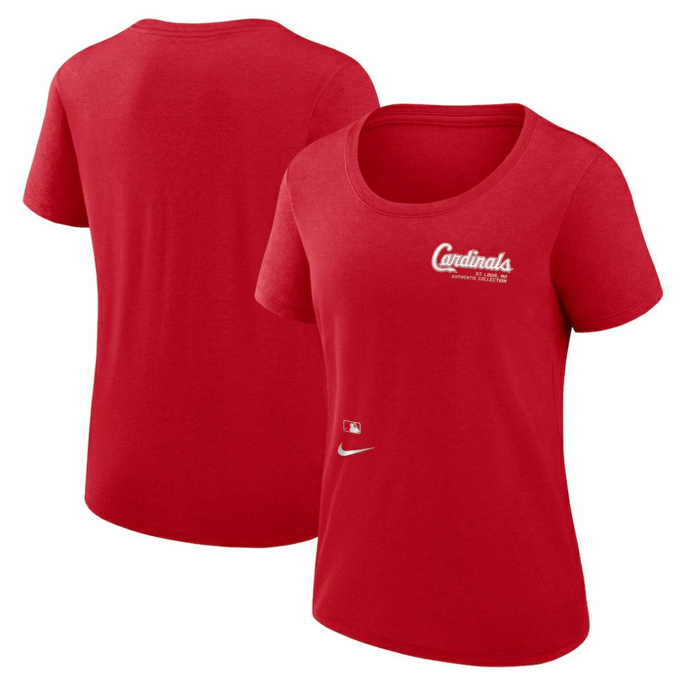 St. Louis Cardinals Nike Women's Authentic Collection Performance Scoop Neck T-Shirt - MLB T-shirts
