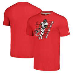 Atlanta Falcons Bijan Robinson Homage Unisex Caricature Player Tri-Blend T-Shirt | NFL New