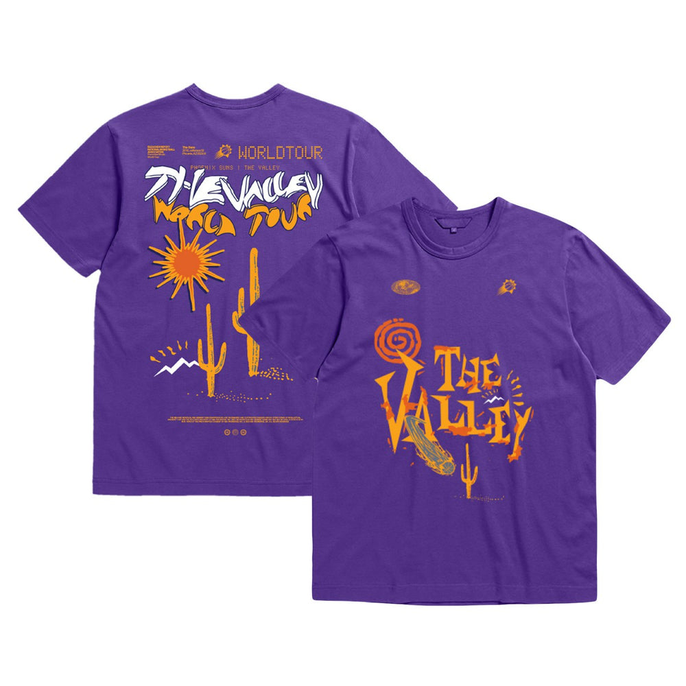 Purple Phoenix Suns Bleacher Report x Unisex World Tour T-Shirt | NBA