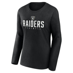 Las Vegas Raiders Women's Plus Size Foiled Play Long Sleeve T-Shirt | NFL Hot