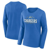 Los Angeles Chargers Women's Plus Size Foiled Play Long Sleeve T-Shirt | NFL US
