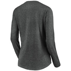 Vegas Golden Knights Women's Primary Logo V-Neck Long Sleeve T-Shirt - NHL T-shirts