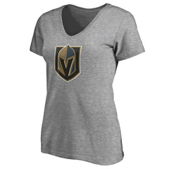 Vegas Golden Knights Women's Primary Logo V-Neck T-Shirt - NHL T-shirts