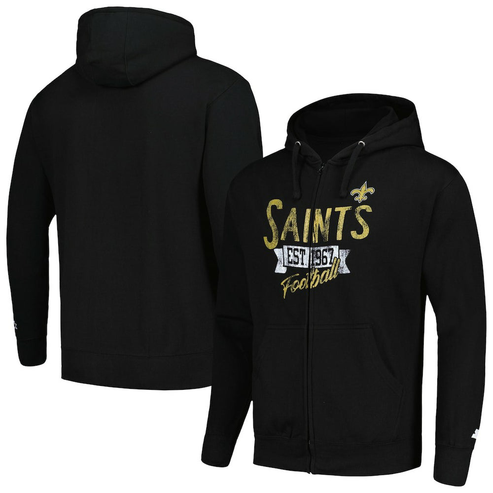 New Orleans Saints Starter Domestic Post Season Full-Zip Hoodie | NFL New