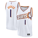 White Devin Booker Phoenix Suns Fast Break Replica Player Jersey | NBA