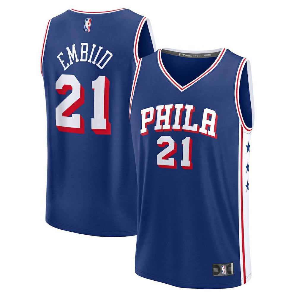 Royal Joel Embiid Philadelphia 76ers Fast Break Replica Jersey | NBA