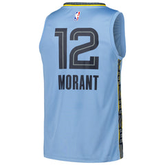 Light Blue Ja Morant Memphis Grizzlies Fast Break Replica Player Jersey | NBA