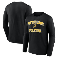 Pittsburgh Pirates Logo Athletic Heart & Soul Long Sleeve T-Shirt - MLB T-shirts
