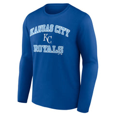 Kansas City Royals Logo Athletic Heart & Soul Long Sleeve T-Shirt - MLB T-shirts