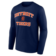 Detroit Tigers Logo Athletic Heart & Soul Long Sleeve T-Shirt - MLB T-shirts