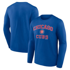 Chicago Cubs Logo Athletic Heart & Soul Long Sleeve T-Shirt - MLB T-shirts