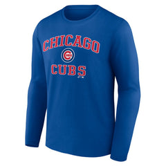 Chicago Cubs Logo Athletic Heart & Soul Long Sleeve T-Shirt - MLB T-shirts