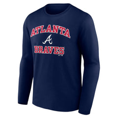 Atlanta Braves Logo Athletic Heart & Soul Long Sleeve T-Shirt - MLB T-shirts