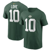 Green Bay Packers Jordan Love Player Name & Number T-Shirt | NFL Near me