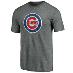 Chicago Cubs Official Logo Tri-Blend T-Shirt - MLB T-shirts